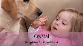  Presentation with down syndrome - Cool new presentation theme with puppy a form of therapy backdrop and a coral colored foreground