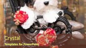  Presentation with puppy - Theme consisting of puppy-dog-biewer-yorkshire-terrier background and a  colored foreground