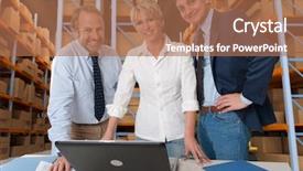  Presentation with storage - Cool new PPT layouts with purchase order - business team with a storage backdrop and a coral colored foreground