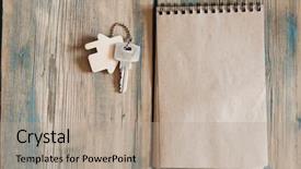  Presentation with real estate purchase - PPT theme enhanced with purchase ownership and goals background and a coral colored foreground