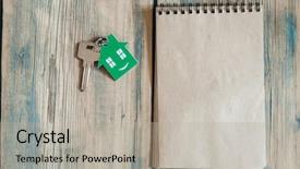  Presentation with real estate purchase - Beautiful PPT theme featuring purchase ownership and goals backdrop and a light gray colored foreground