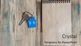  Presentation with real estate purchase - Slides with purchase ownership and goals background and a light gray colored foreground