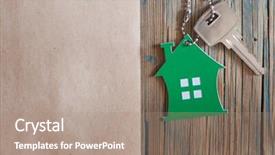  Presentation with real estate purchase - Beautiful presentation featuring purchase ownership and goals backdrop and a coral colored foreground