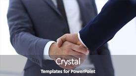  Presentation with shake hand - PPT layouts with purchase power - close up of two young background and a dark gray colored foreground