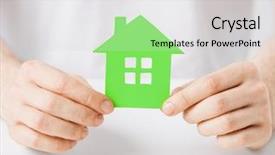  Presentation with green power - Cool new presentation design with purchase power - closeup picture of man hands backdrop and a light gray colored foreground