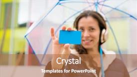  Presentation with banking bank vault door - Beautiful slide set featuring purchasing business red white - ecommerce purchase woman with bank backdrop and a coral colored foreground