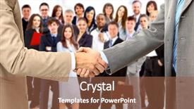  Presentation with purchasing - Amazing PPT theme having purchasing group - handshake isolated on business background backdrop and a  colored foreground