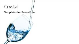  Presentation with pure water - Theme enhanced with beautiful young couple in love at the top of the building background and a gray colored foreground