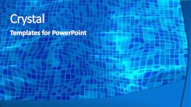  Presentation with pure water - Audience pleasing PPT layouts consisting of pure blue water backdrop and a teal colored foreground
