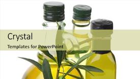  Presentation with pure white - Colorful slide deck enhanced with pure of oil and olives backdrop and a  colored foreground