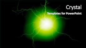  Presentation with explosion - Colorful slide deck enhanced with pure power and electricity backdrop and a black colored foreground