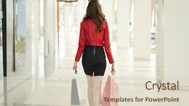  Presentation with black woman - Cool new PPT theme with pure sales - beautiful young woman backdrop and a lemonade colored foreground