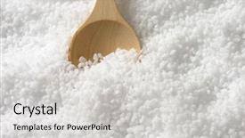  Presentation with salt - Beautiful theme featuring pure sea salt with immersed backdrop and a light gray colored foreground