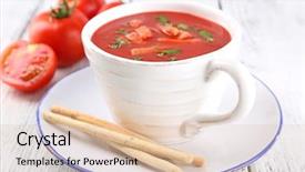  Presentation with tomato - Amazing theme having white wall as background photo of an abstract texture backdrop and a light gray colored foreground.