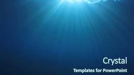  Presentation with pure water - Colorful PPT theme enhanced with pure water - abstract underwater blue background photo backdrop and a ocean colored foreground