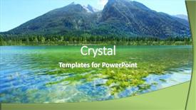  Presentation with pure water - Amazing PPT layouts having pure water in a beautiful alpine lake hintersee lake bavarian alps in the berchtesgaden national park germany backdrop and a tawny brown colored foreground