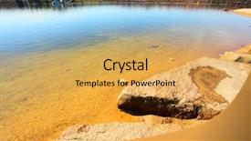  Presentation with pure water - PPT theme having pure water in the bolevak lake bolevecky rybnik famous destination in pilsen city czech republic europe background and a yellow colored foreground