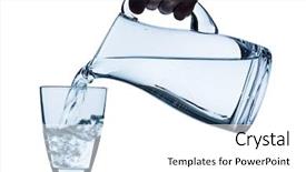  Presentation with pure water - Slide deck enhanced with pure water is emptied background and a  colored foreground