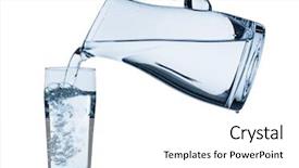  Presentation with pure water - Slide deck enhanced with pure water is emptied background and a  colored foreground