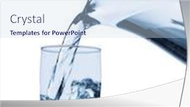  Presentation with pure water - Slide set consisting of pure-water-is-emptied background and a sky blue colored foreground