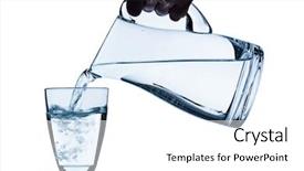  Presentation with pure water - Audience pleasing slide set consisting of pure water is emptied backdrop and a white colored foreground