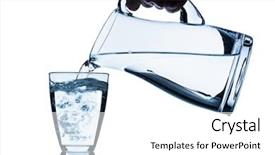  Presentation with water jug - Colorful theme enhanced with pure water is emptied backdrop and a  colored foreground