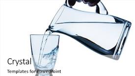  Presentation with pure water - Colorful theme enhanced with pure water is emptied backdrop and a white colored foreground