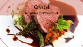  Presentation with bone marrow - PPT layouts featuring puree asparagus and bone marrow background and a coral colored foreground