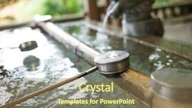  Presentation with water bamboo - Beautiful theme featuring  backdrop and a  colored foreground