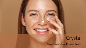  Presentation with indian woman face beauty - Theme with purity - beauty image of pretty shirtless background and a red colored foreground