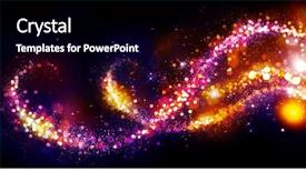  Presentation with abstract swirl - Presentation design with purple - golden christmas and new year background and a black colored foreground