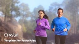  Presentation with autumn morning - Amazing theme having purple - runners training outside running backdrop and a violet colored foreground