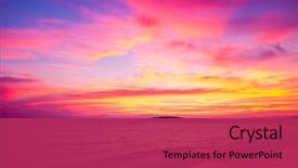  Presentation with thailand - Colorful slide set enhanced with purple - tropical sunset on the beach backdrop and a red colored foreground