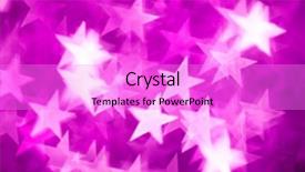  Presentation with purple stars - Cool new slide deck with purple abstract - pink stars background backdrop and a lilac colored foreground