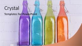  Presentation with purple wall - Beautiful PPT layouts featuring purple blue - interior design with colorful decorative backdrop and a lemonade colored foreground