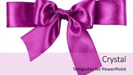  Presentation with memorial purple - Theme with purple bow made from silk background and a lilac colored foreground