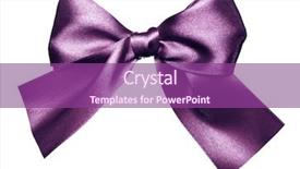  Presentation with silk - Theme enhanced with purple bow made from silk background and a violet colored foreground