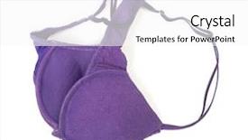  Presentation with purple and teal - Amazing theme having purple bra isolated on white backdrop and a  colored foreground