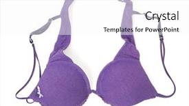  Presentation with purple awards - PPT layouts having purple bra isolated on white background and a white colored foreground