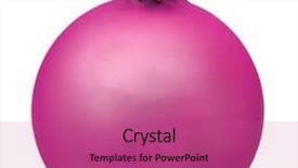  Presentation with ornament - Presentation enhanced with purple christmas ball christmas ornament background and a coral colored foreground