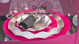  Presentation with instruction set - Colorful presentation theme enhanced with purple christmas invitation - trendy dinning table set backdrop and a  colored foreground