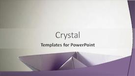  Presentation with boat - Slide deck consisting of purple-color-origami-paper-boat background and a light gray colored foreground