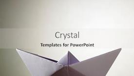  Presentation with boat - Beautiful theme featuring purple-color-origami-paper-boat backdrop and a light gray colored foreground