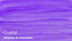  Presentation with watercolor color - Presentation design enhanced with purple-color-watercolor-painting-brush background and a light blue colored foreground