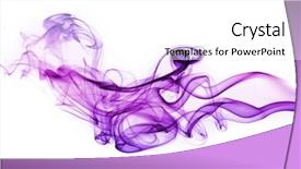  Presentation with smoke - PPT theme consisting of purple curve - abstract smoke background background and a white colored foreground