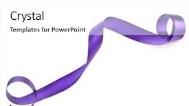 Presentation with tape - Cool new presentation theme with purple curve - holiday ribbon tape on white backdrop and a white colored foreground