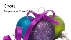  Presentation with ball bearing on a white - Presentation design having purple design - christmas ball isolated on white background and a white colored foreground