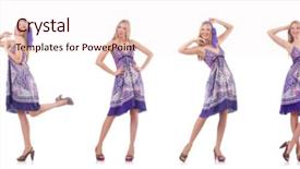  Presentation with purple and gold - Beautiful theme featuring purple dress isolated on white backdrop and a sky blue colored foreground