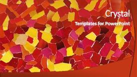  Presentation with newspaper clipping pieces of torn - Colorful slide deck enhanced with purple edge - texture from many pieces backdrop and a crimson colored foreground