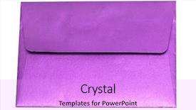  Presentation with pure white - Audience pleasing presentation theme consisting of purple envelope isolated on white backdrop and a  colored foreground